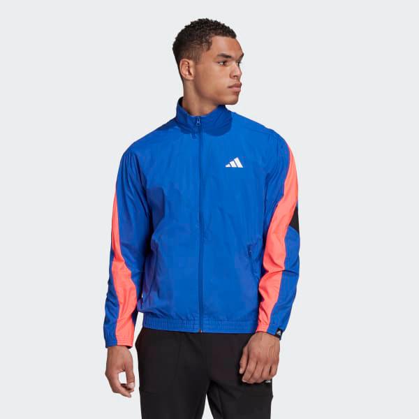 royal blue adidas track jacket