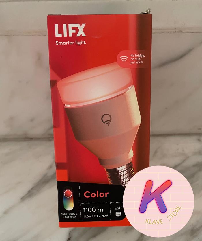 Gambar LIFX Color, A19 1100 lumens, Wi-Fi Smart LED Light Bulb dari KlaVe Store undefined Tokopedia