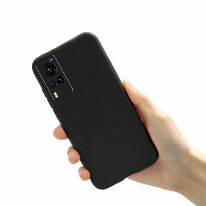Vivo X60 Pro Silikon Case Slim Matte Doff Hitam Black Tipis Softcase