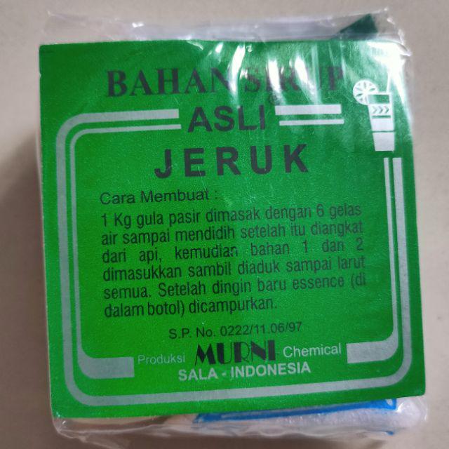 Gambar BAHAN SIRUP ASLI/BAHAN SYRUP/MURNI/40GR/KHAS SOLO - Jeruk dari kangensolo undefined Tokopedia