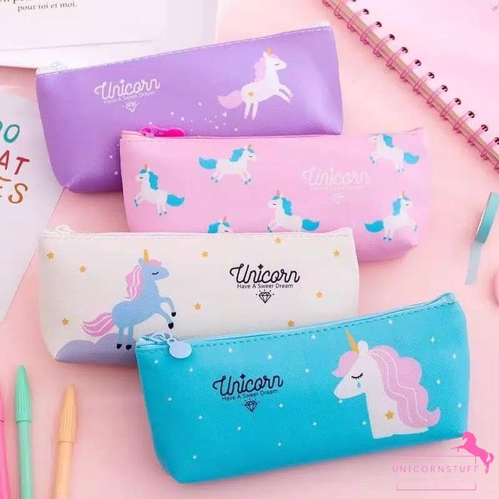 Gambar Tempat Pensil Unicorn - Ungu dari Unicornstuff indonesia undefined Tokopedia