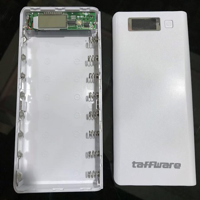 Gambar Powerbank 8 baterai 18650 | powerbank 8 slot | powebank diy - Putih, Plus baterai dari Gondes_Liquid undefined Tokopedia