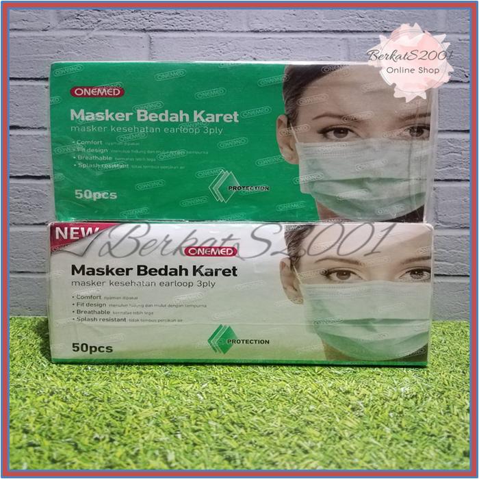 Gambar Masker Hijab ONEMED 3ply / Masker Hijab Medis 3ply - 50pcs ( HIJAB ) - Earloop dari BerkatS2001 undefined Tokopedia