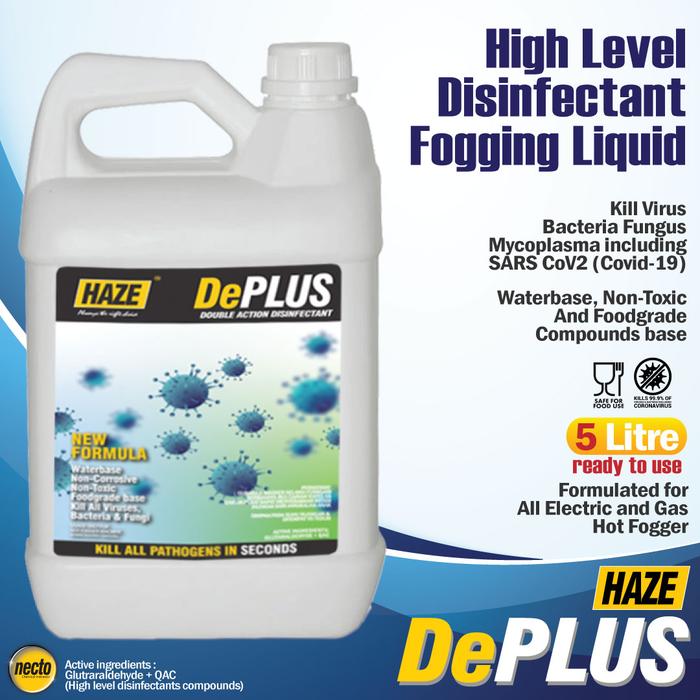 Gambar CAIRAN FOGGING DESINFEKTAN 5 LITER 5L WATERBASE FOODGRADE HAZE DESPLUS - Low Fog, Neutral dari necto jakarta undefined Tokopedia