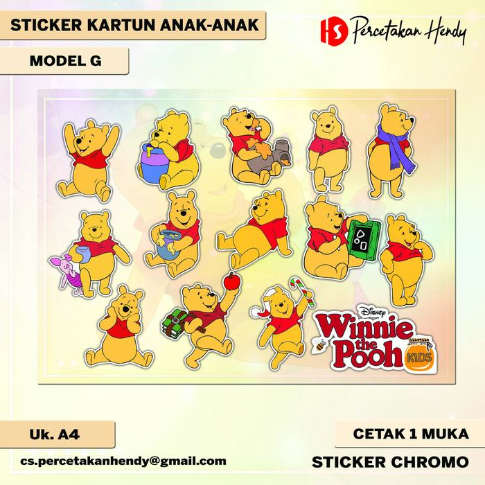 Gambar STIKER KARTUN ANAK ROBLOX / DISNEY / BTS / DORAEMON / POKEMON - WINNIE THE POOH dari PERCETAKAN HENDY undefined Tokopedia