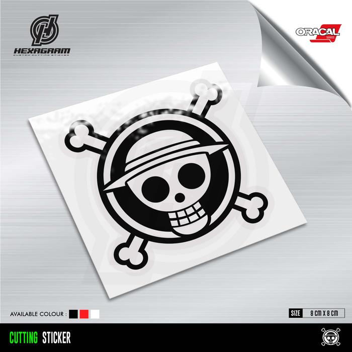 Gambar Cutting Stiker One Piece Logo | Stiker One Piece Logo | | One Piece - Hitam dari Hexagram Stiker undefined Tokopedia