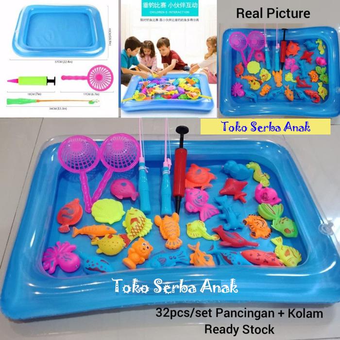 Gambar Mainan Anak Pancing Ikan dan Kolam / Fishing Game dari Toko Serba Anak undefined Tokopedia