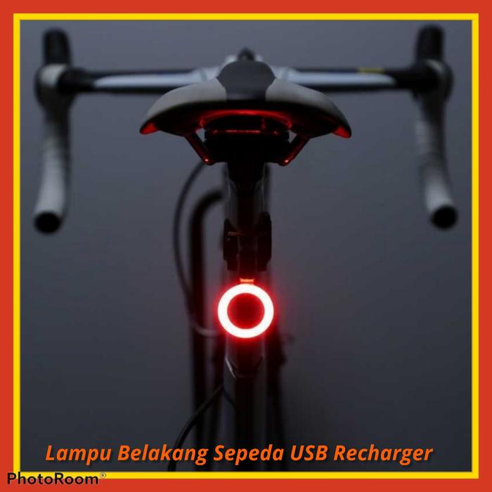 Gambar Lampu Sepeda Belakang Aksesoris Tail Light Led USB Charging ZHA0097 - Circle dari Store288 undefined Tokopedia