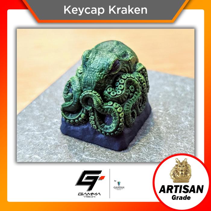 Gambar Kraken Monster Artisan Keycap / Keycaps Mechanical Keyboard - Putih dari Gamma Printing undefined Tokopedia