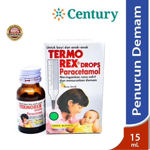 Gambar TERMOREX BABY DROPS RASA JERUK 15 ML/DEMAM/OBAT DEMAM BAYI dari Apotik Century undefined Tokopedia