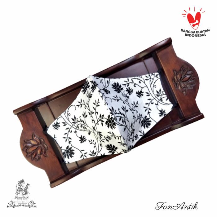 Gambar Masker Kain Katun 3 Lapis FNTK-K04 - Putih dari Fanantik undefined Tokopedia