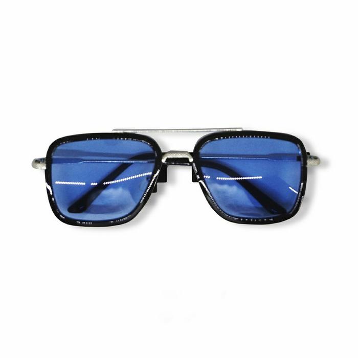 Gambar Kacamata Riding /Kacamata Retro Klasik /Kacamata Tony Stark - New - T.S Blue dari Manlyapparellbranded undefined Tokopedia