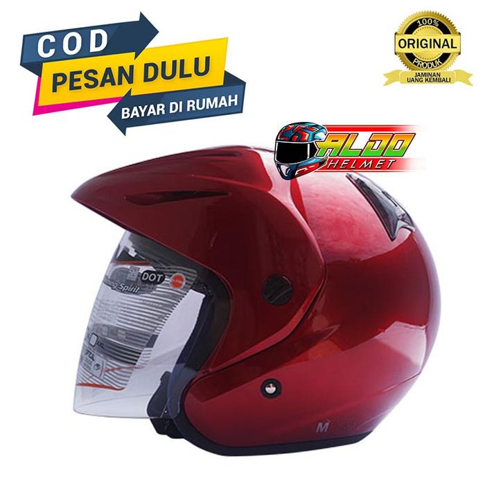 Gambar HELM INK CX22 / CX-22 SOLID MAROON ORIGINAL - M dari aldohelm2 undefined Tokopedia