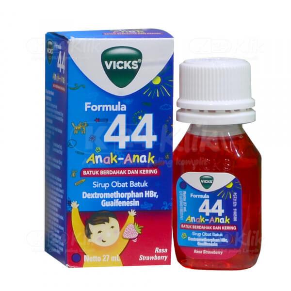 Gambar VICKS FORMULA 44 ANAK-ANAK 27ML & 54ML (STRAWBERRY) - 27ml dari Apotek Farma Medan undefined Tokopedia