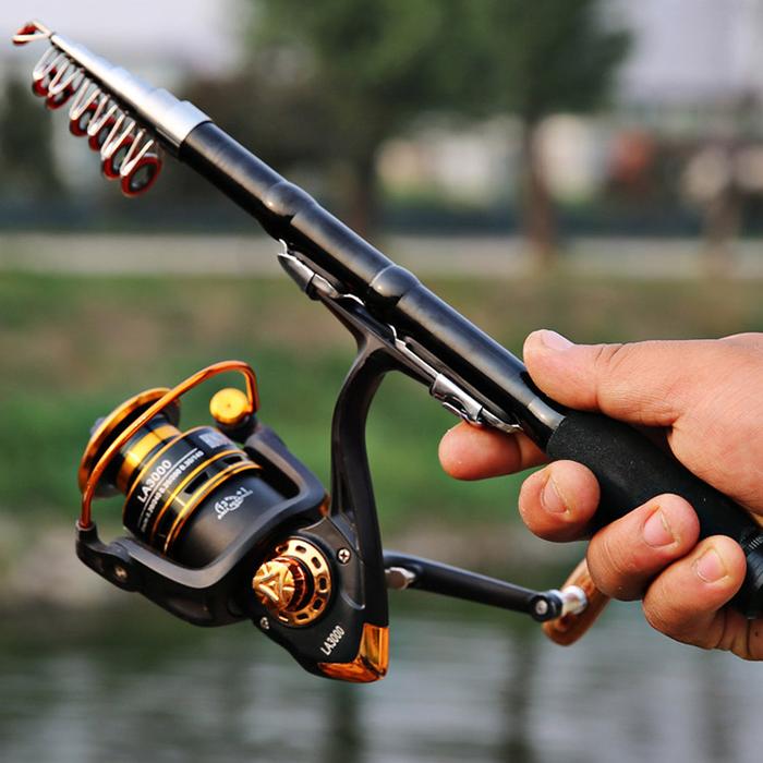 Gambar Set Joran Pancing Carbon Fiber Compact Portable Telescopic 1.5 Meter dari Ngapakers Gallery undefined Tokopedia