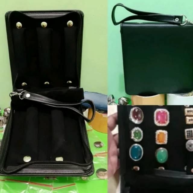 Gambar TAS DOMPET CINCIN AKIK DAN PERMATA SLOT 5 MOTIF POLOS BEST QUALITY - Hitam dari Generasi Robbani undefined Tokopedia