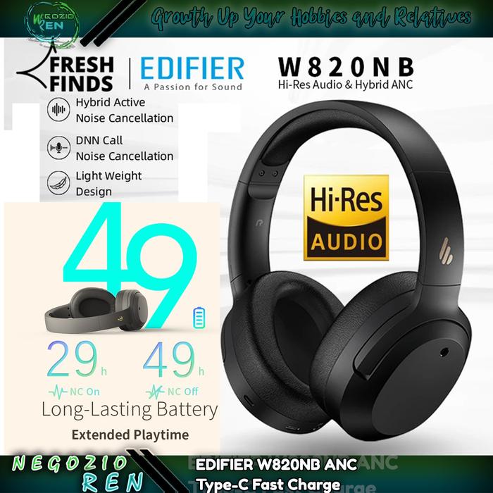 Jual EDIFIER W820NB ANC Type-C Fast 