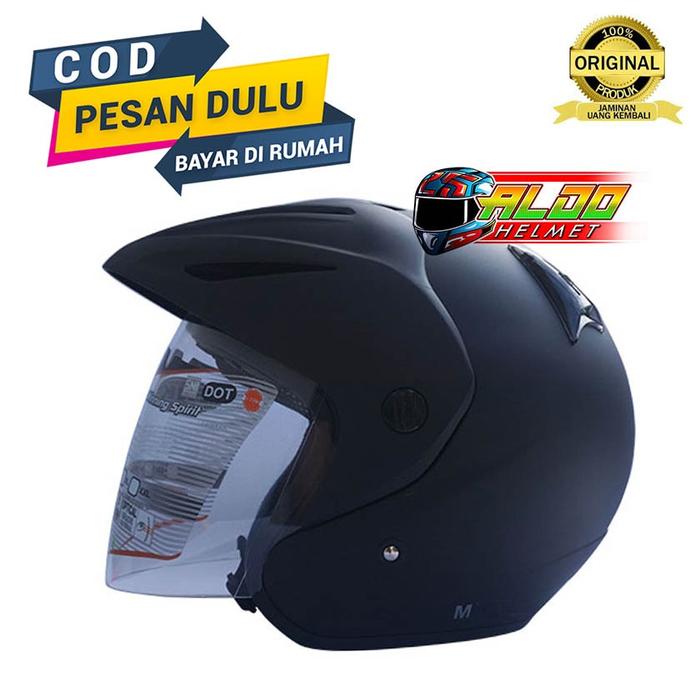 Gambar HELM INK CX22 / CX-22 SOLID BLACK DOFF ORIGINAL - L dari aldohelm2 undefined Tokopedia