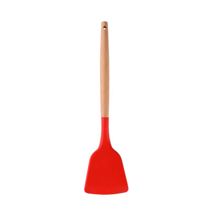 Gambar ELtamart Sutil Codet Spatula Slotted Turner Silicone Silikon - Merah, UnslottedTurner dari ELtamart Official undefined Tokopedia