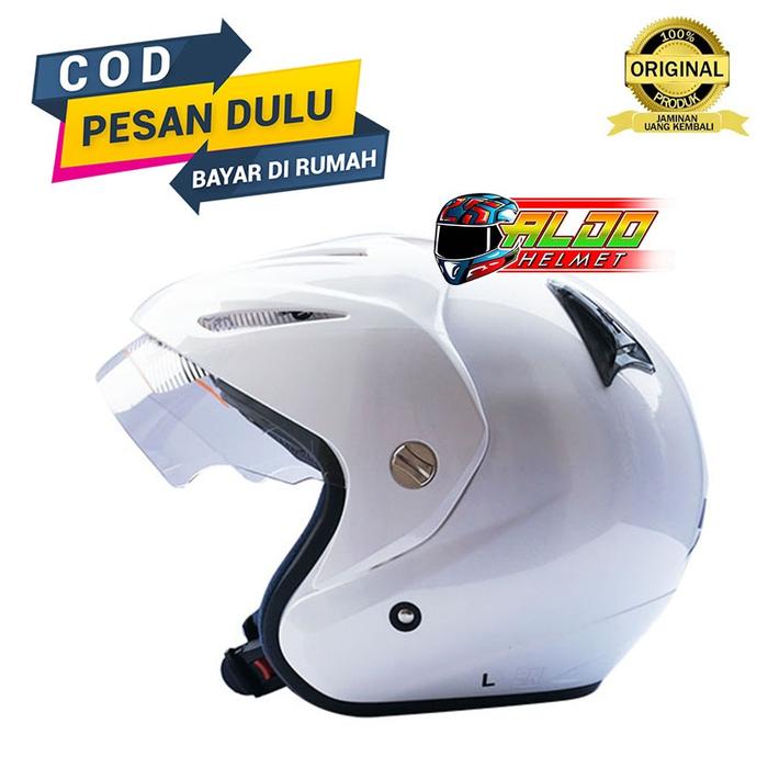 Gambar HELM INK CX22 / CX-22 SOLID WHITE ORIGINAL - M dari aldohelm2 undefined Tokopedia