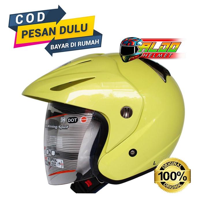 Gambar HELM INK CX22 / CX-22 SOLID LIGHT YELLOW ORIGINAL - M dari aldohelm2 undefined Tokopedia
