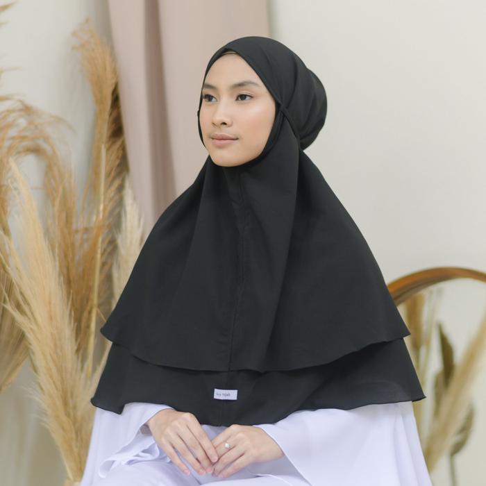 Gambar Hanah Instan - Black dari Lozy Hijab undefined Tokopedia