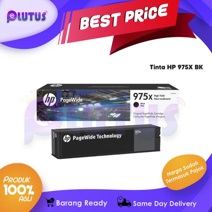 Gambar Tinta HP 975X BK/C/M/Y For 452DN 477DN 477DW 552DW - Hitam dari PLUTUS ID undefined Tokopedia