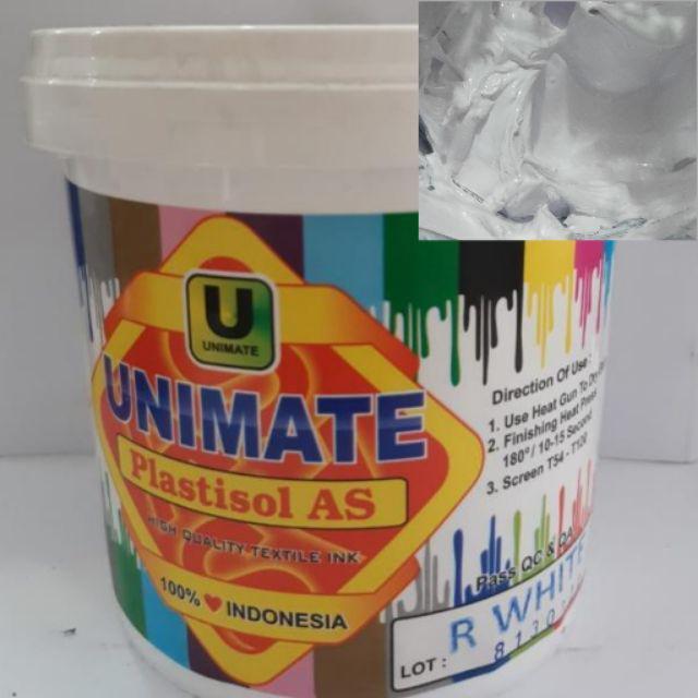 Gambar Tinta Sablon Plastisol Unimate AS - Putih dari Toko era sablon undefined Tokopedia