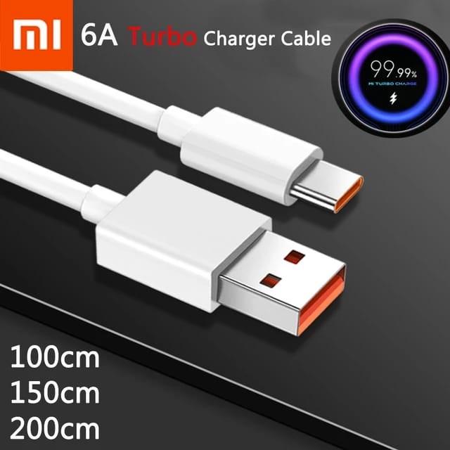 Jual ORIGINAL KABEL CHARGER XIAOMI MI 11 ULTRA 6A TURBO CHARGE MAX