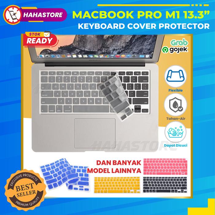 MacBook Pro M1 13 inch 2020 Skin Keyboard Protector Cover Silikon  Hitam