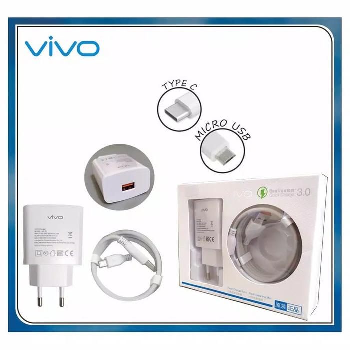 Fast Charger Vivo Y17 Y53 Y55 V3 V5 Max V7 V9 V11 V15 Usb Micro Ori100 - Main Image