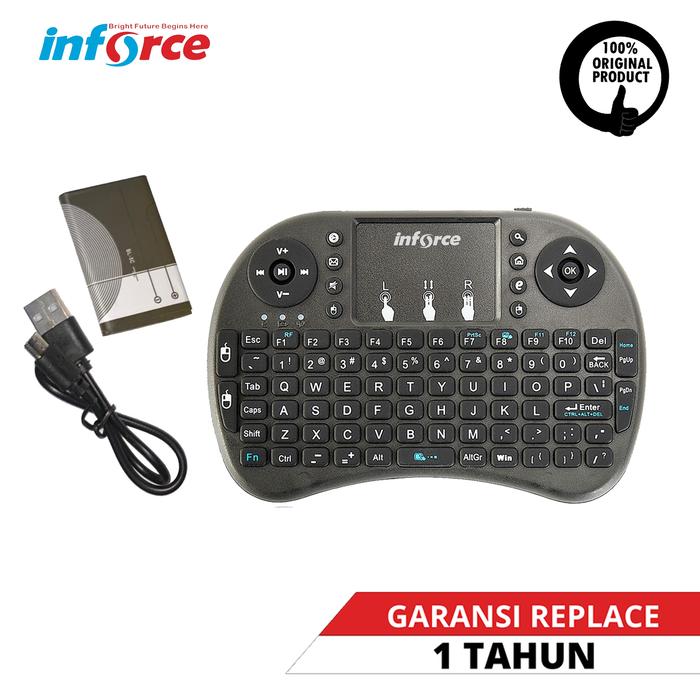 Gambar INFORCE MINI KEYBOARD I8 WIRELESS CHARGE HANDHELD - Charge Standard dari Inforce Indonesia undefined Tokopedia
