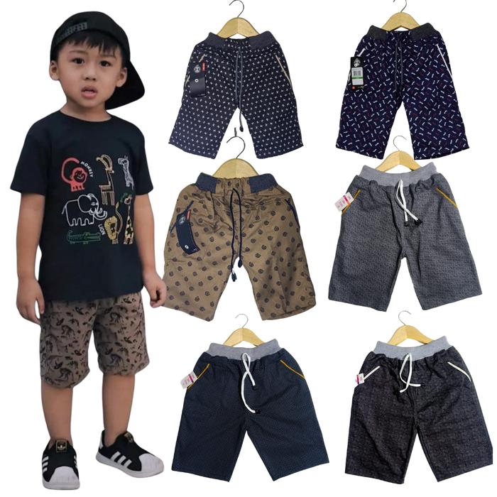 Gambar celana kolor motif anak anak cewe cowok usia 2-15 tahun kekinian - 6-7tahun, Cokelat dari Wijaya Konveksi Group undefined Tokopedia