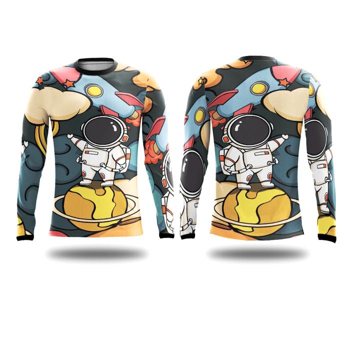 Gambar Baju Jersey Sepeda Lari Custom Dryfit Premium | ASTRONAUT ASTRONOT - Lengan Panjang, XS dari All She Needs Apparel undefined Tokopedia