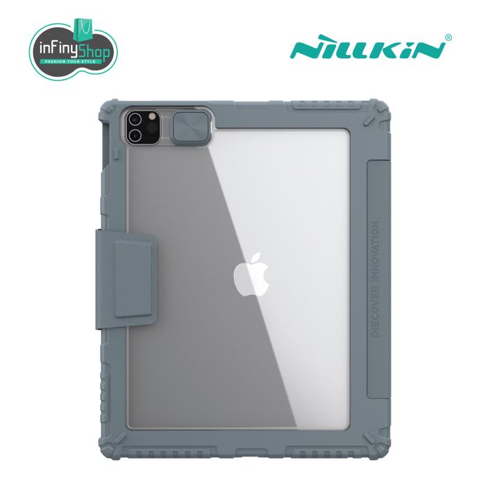Gambar APPLE IPAD PRO 12.9 (2020 / 2021) - NILLKIN BUMPER PRO LEATHER COVER - Grey dari Infinyshopid undefined Tokopedia
