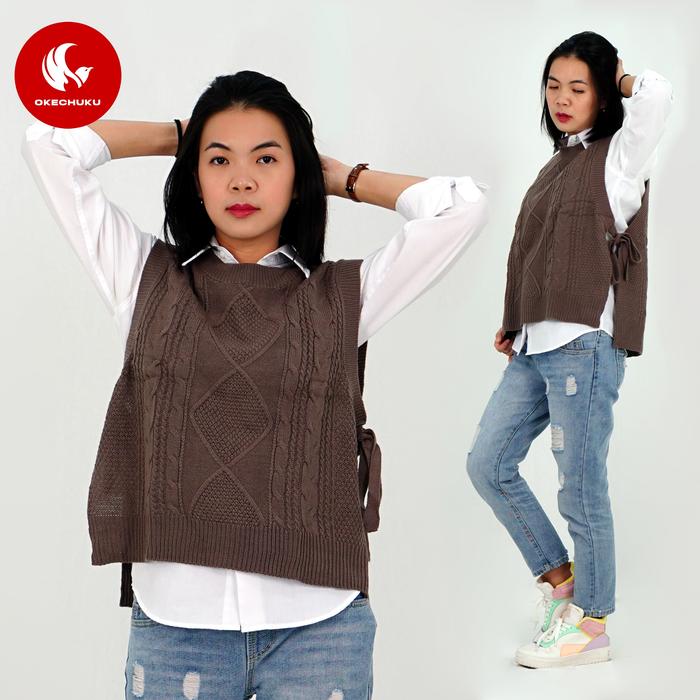 Gambar Okechuku VEST TALI Vest Tokyo Motif Cable Rompi Rajut Tali Vest Rajut - Milo dari Okechuku undefined Tokopedia