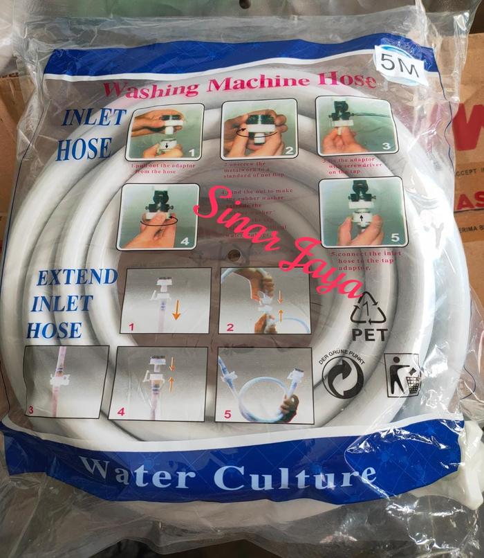 Gambar Selang Inlet Universal Mesin Cuci 2M / 3M / 5M - 5 Meter dari Toko Listrik SinarJaya undefined Tokopedia