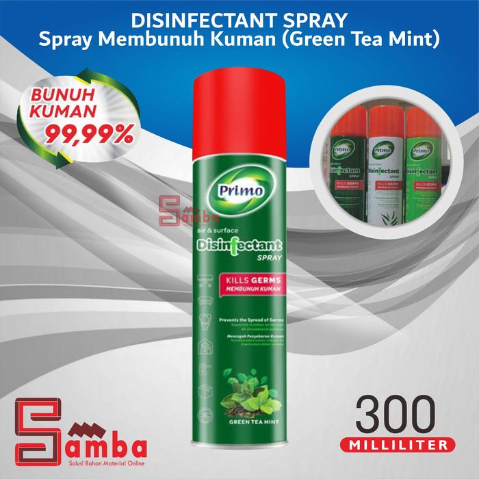 Gambar PRIMO AIR SURFACE DISINFECTANT SPRAY FOGGING 300 ML - GREEN TEA MINT dari SAMBA undefined Tokopedia