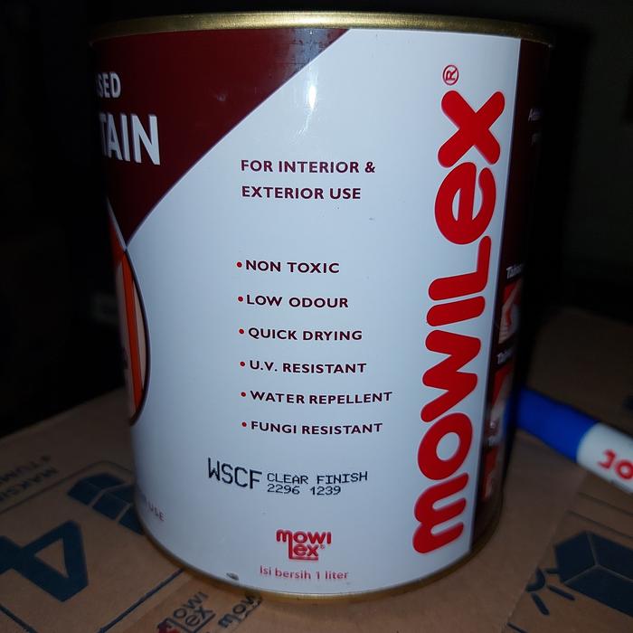 Gambar Mowilex Woodstain Clear Finish Gloss Doff - Gloss WSCF dari Roda Selatan Polim undefined Tokopedia
