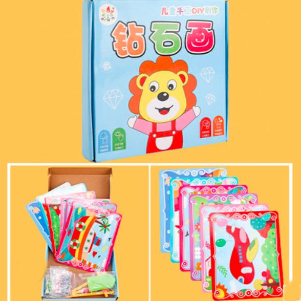 Gambar MAINAN DIY Menempel Manik Set 1 kotak 6 gambar - cowok set dari Origami Stationery undefined Tokopedia