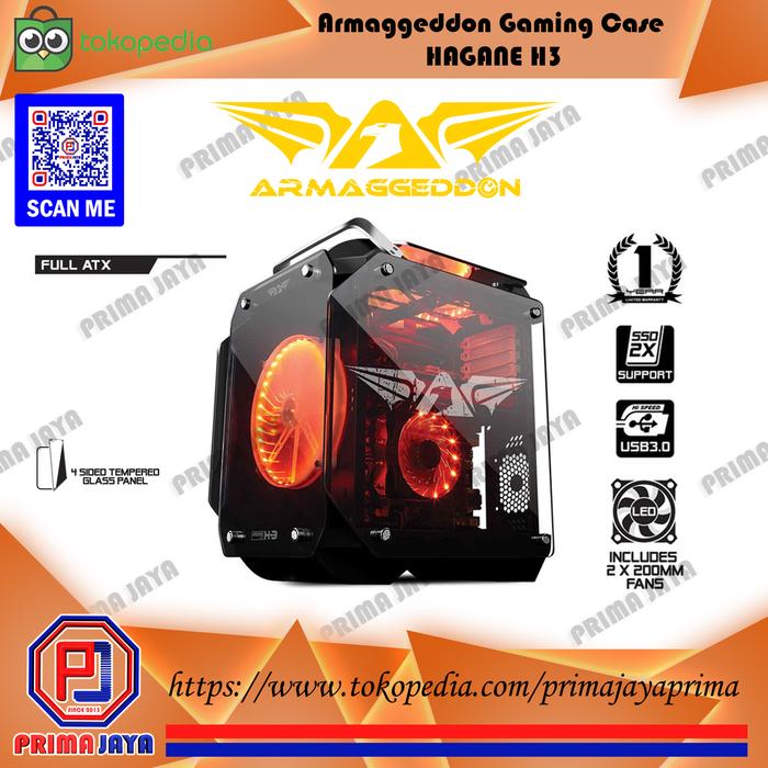 Gambar ARMAGGEDDON Gaming Case Hagane H3 casing PC Komputer ATX - Biru dari PrimaJaya Toko undefined 4 Tokopedia