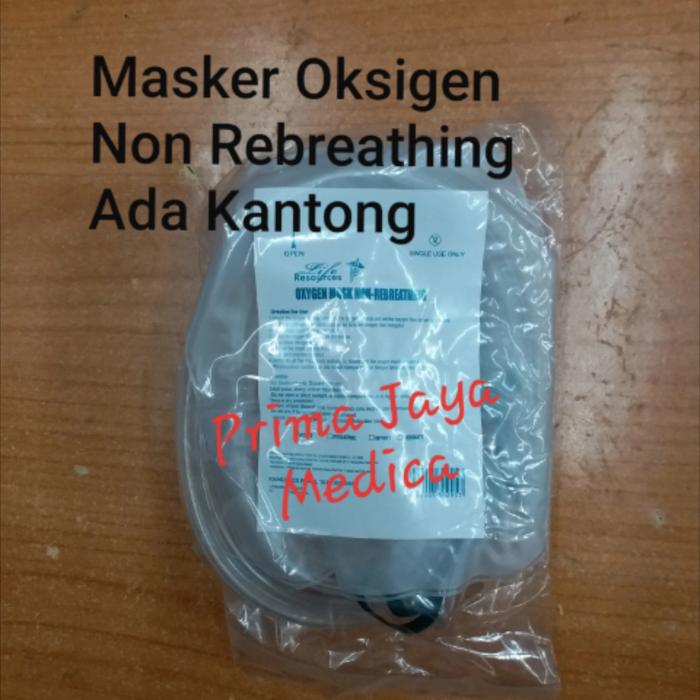 Gambar Masker Oksigen Non Rebreathing Resources Dewasa, Ada Kantong dari Prima Jaya Medica undefined Tokopedia