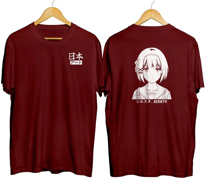 Gambar Kaos distro anime SHIESTA / SIESUTA - THE DETECTIVE IS ALREDY DEAD - MAROON V2, XXL dari mangjapan undefined Tokopedia