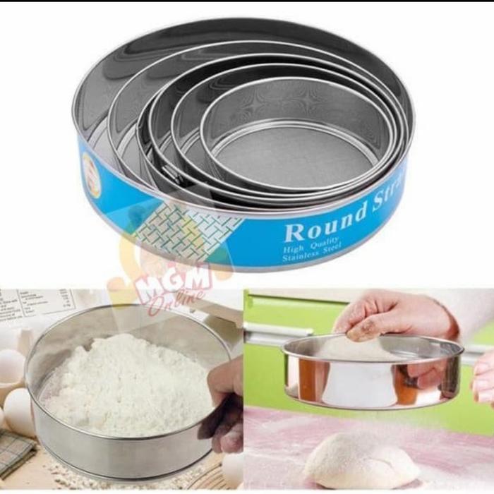 Gambar Ayak Ayakan Tepung Stainless / Saringan Tepung Santan Stainless - 1set isi 6pcs dari Bigstore Supplier undefined Tokopedia