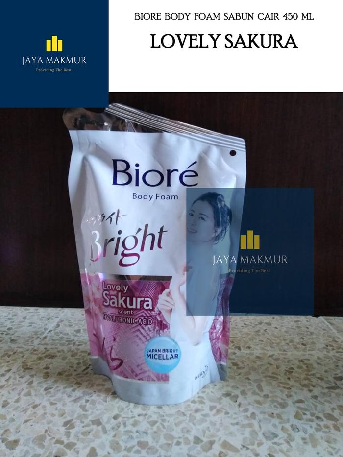 Gambar Sabun Cair Biore Body Foam 450 ML - Lovely Sakura dari Jaya Makmur Mapan undefined Tokopedia