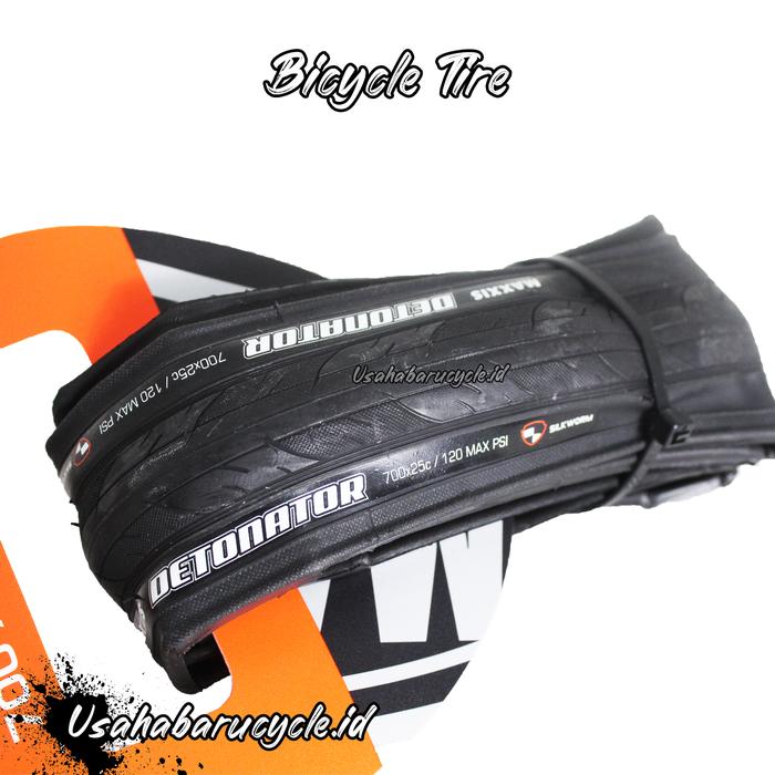 Jual Ban Luar Sepeda 700 x 25C Maxxis Detonator 120 PSI Silkworm