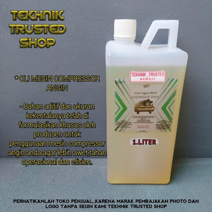 Jual Oli Mesin Kompresor Angin Air Compressor Engine Oil Pazto 1 Liter Kab Bekasi Tekhnik Trusted Shop Tokopedia