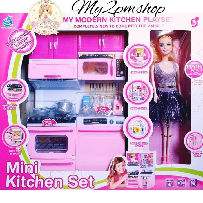 Kitchen Set Barbie Cooking In The Kitchen Games Jual Mini Kitchen
