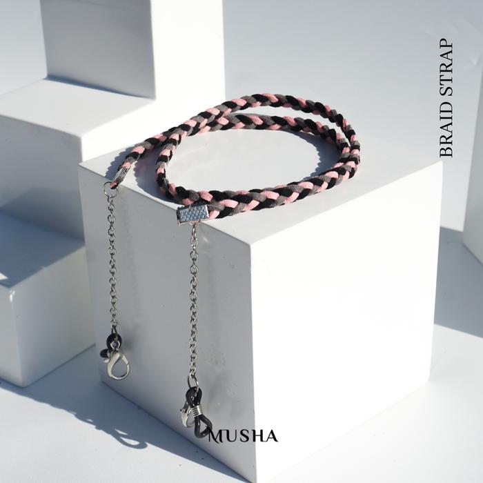 Gambar MUSHA Strap 2in1 ( Mask & Glasses) - Braid 3 colors | Joyful Series - Delphine dari Musha Official undefined Tokopedia