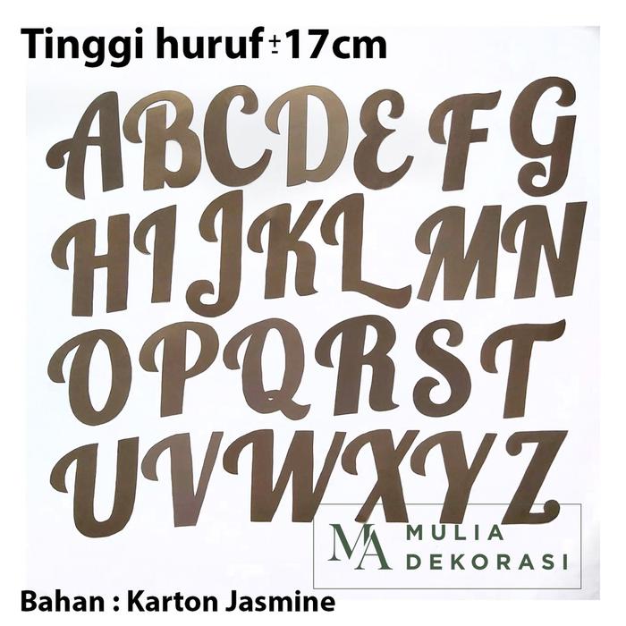 Gambar Tulisan Inisial per Huruf Dekorasi Backdrop Lamaran Nikahan Karton - Huruf K dari Mulia Dekorasi undefined Tokopedia